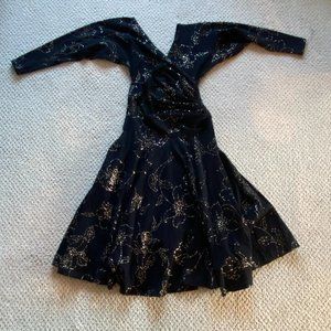 Small, Black and Gold Betsey Johnson Evening Dress